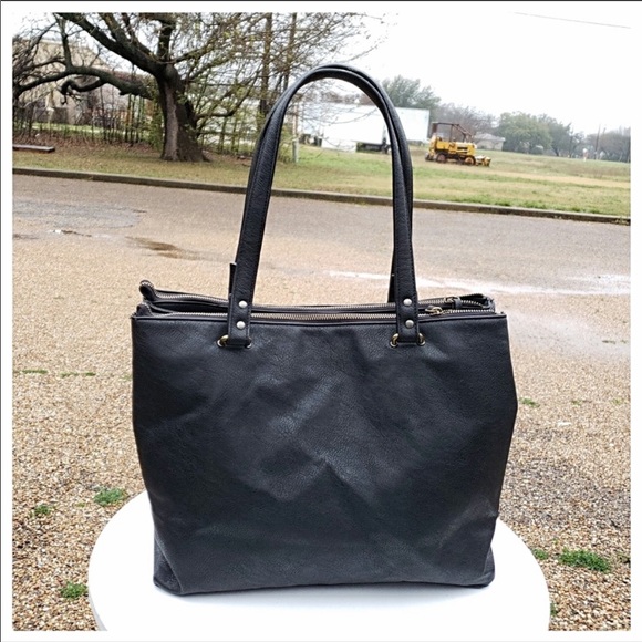 Free People Vegan Leather Laptop Bag - Picture 3 of 13